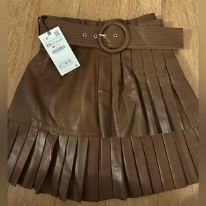 Zara faux leather skirt